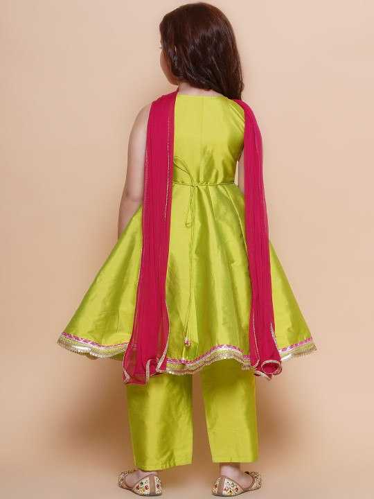 Ynf Chanderi Silk KESH642 033 Kids Wear Wholesale Kids Traditional Outfits Kids Kurta Pajama Kids Festive Wear Manufacturer- Kapda Export