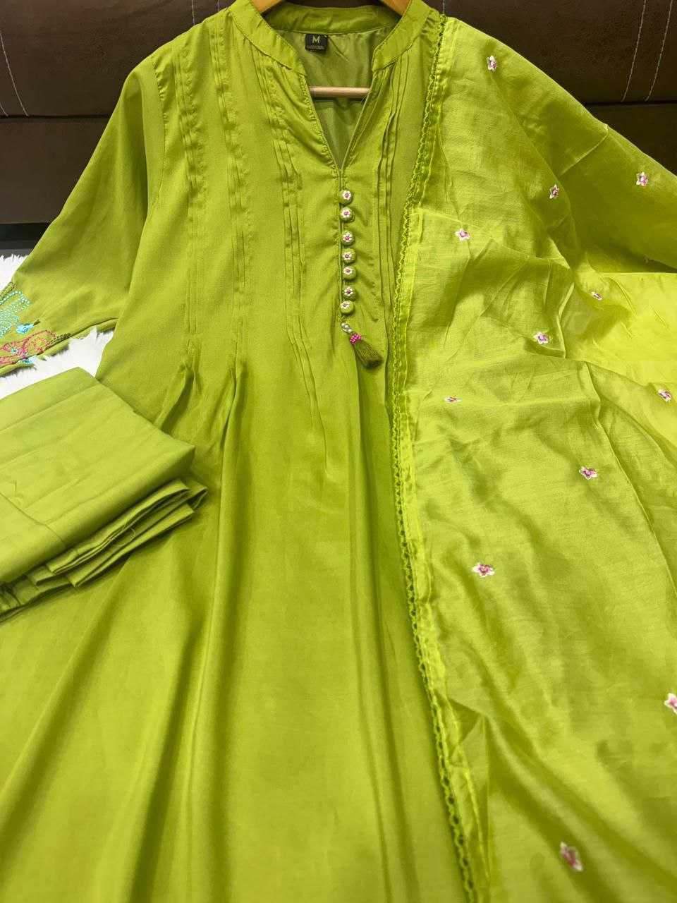 Ynf Chanderi Silk RIN217 355 Suits & Dresses Festive Collections Wholesale Chanderi Suit Embroidered Suits Gown Dresses Manufacturer- Kapda Export