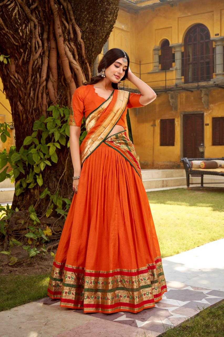 Ynf Chanderi Soft KESH134 1903 Lehengas Festive Collections Wholesale Traditional Lehenga Paithani Lehenga Gudi Padwa Collections Manufacturer- Kapda Export