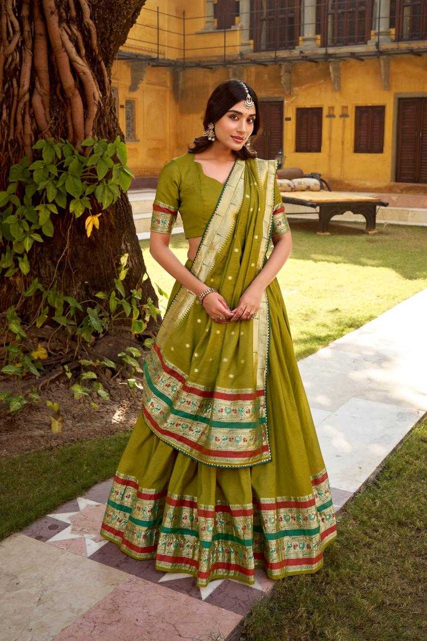 Ynf Chanderi Soft KESH134 1903 Lehengas Festive Collections Wholesale Traditional Lehenga Paithani Lehenga Gudi Padwa Collections Manufacturer- Kapda Export