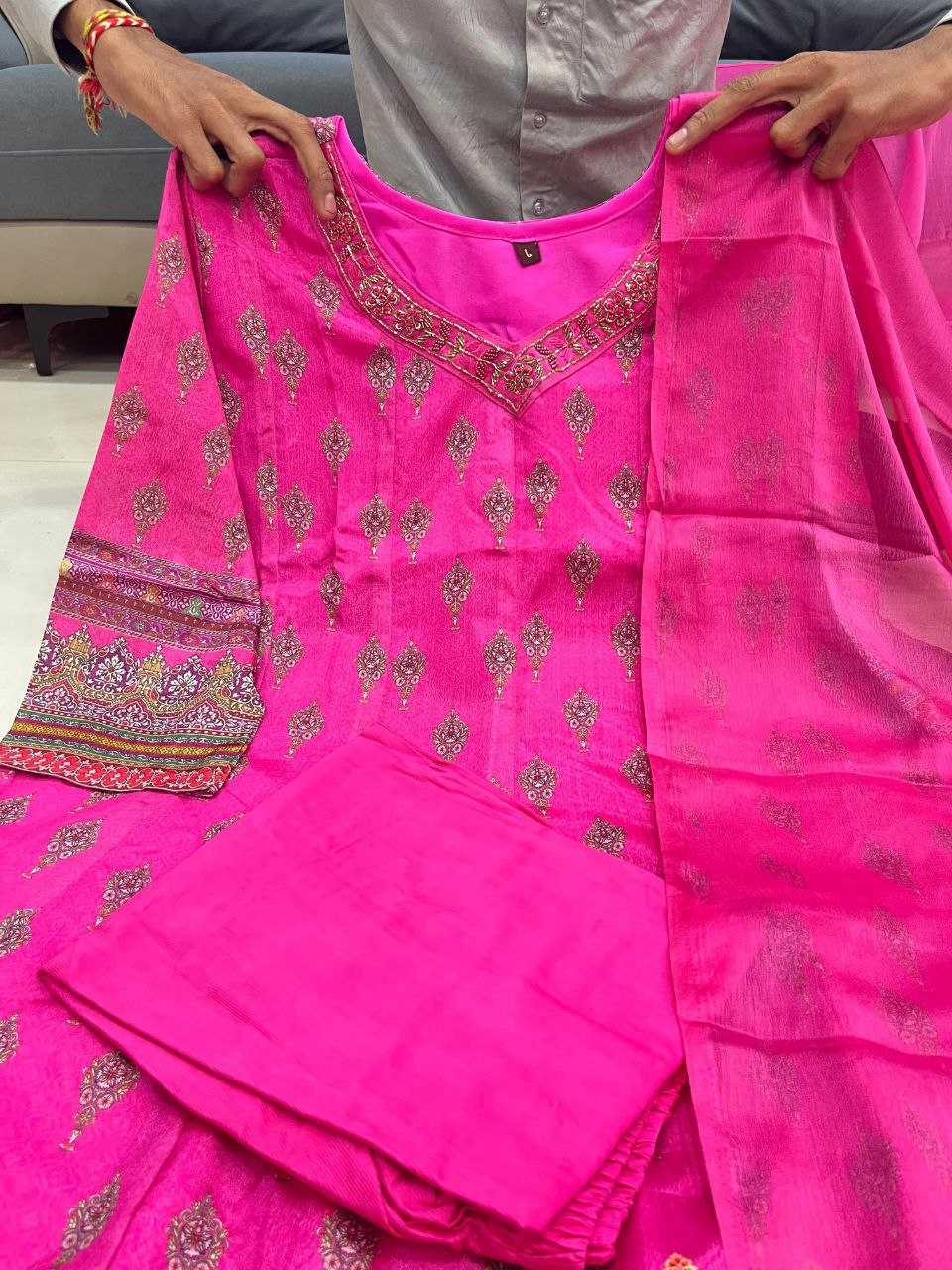 Ynf Chinon KESH562 MANIKA Kurti Wholesale Party Wear Kurtis Designer Kurtis Party Wear Gown Style Kurtis Manufacturer- Kapda Export