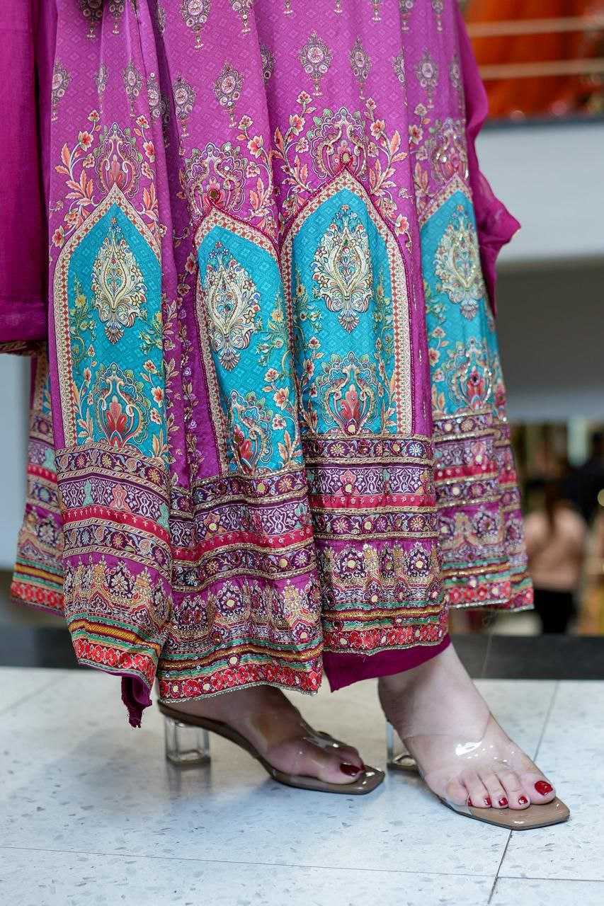 Ynf Chinon KESH562 MANIKA Kurti Wholesale Party Wear Kurtis Designer Kurtis Party Wear Gown Style Kurtis Manufacturer- Kapda Export