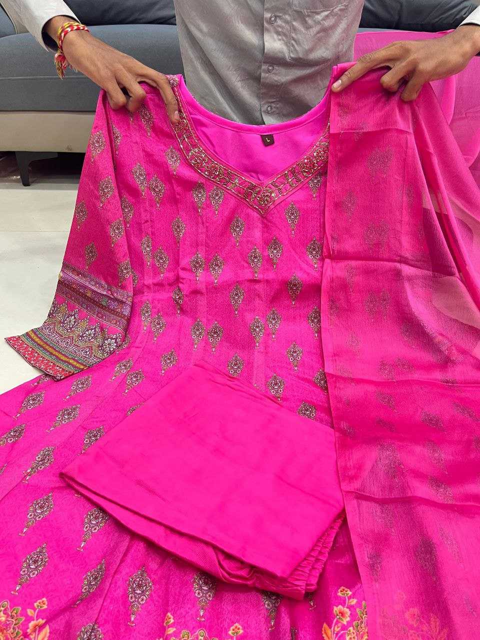 Ynf Chinon KESH562 MANIKA Kurti Wholesale Party Wear Kurtis Designer Kurtis Party Wear Gown Style Kurtis Manufacturer- Kapda Export