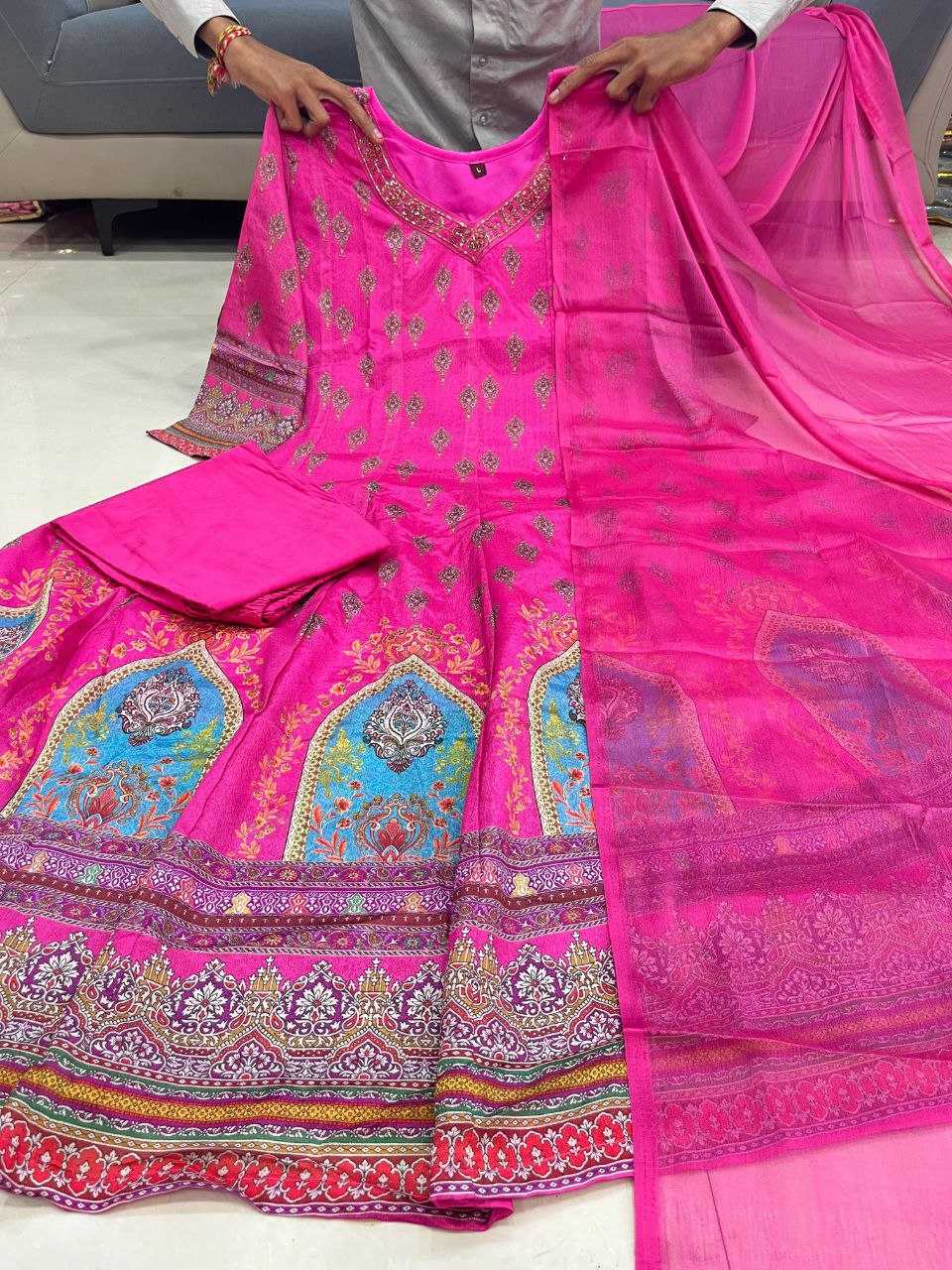 Ynf Chinon KESH562 MANIKA Kurti Wholesale Party Wear Kurtis Designer Kurtis Party Wear Gown Style Kurtis Manufacturer- Kapda Export