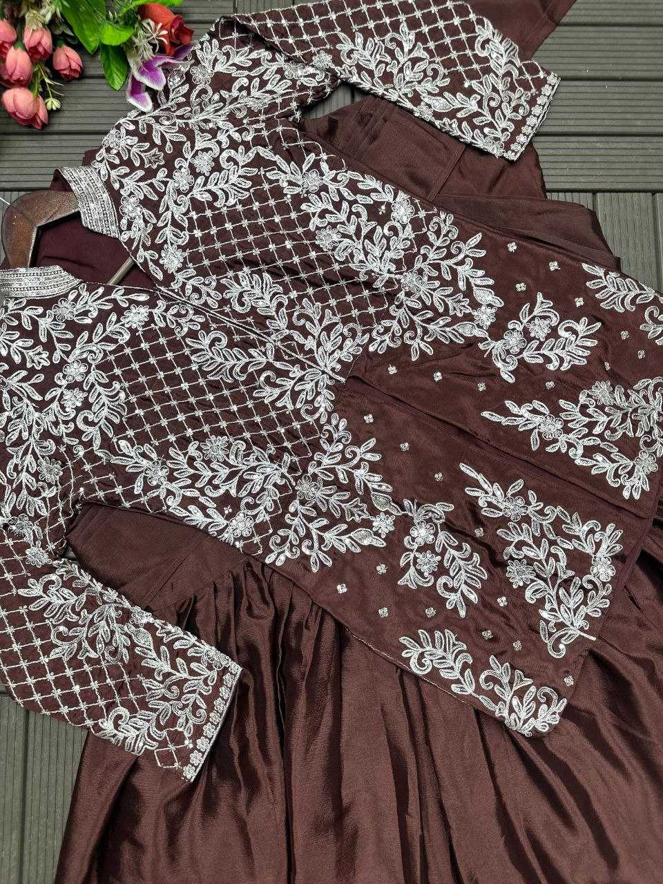 Ynf Chinon KESH591 224 Lehengas Wholesale Designer Lehenga Choli Ruffle Lehenga Jacket Style Lehenga Manufacturer- Kapda Export