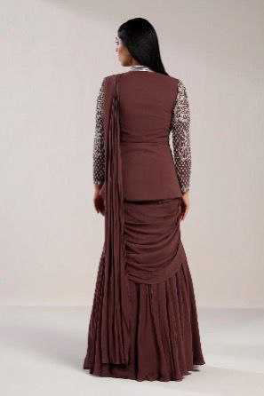 Ynf Chinon KESH591 224 Lehengas Wholesale Designer Lehenga Choli Ruffle Lehenga Jacket Style Lehenga Manufacturer- Kapda Export