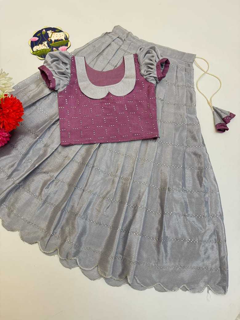 Ynf Chinon RIN235 Mukiesh Kids Wear Wholesale Kids Lehenga Girls Cotton Frocks Kids Designer Frock Manufacturer- Kapda Export