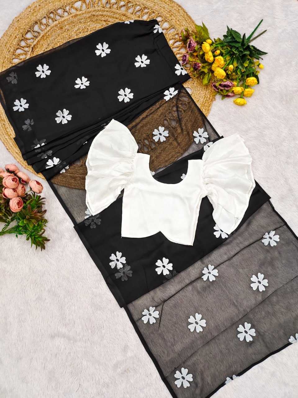 Ynf Chinon Silk KESH505 012 Kids Wear Wholesale Kids Saree Dress Kids Festive Wear Kids Wedding Outfits Manufacturer- Kapda Export