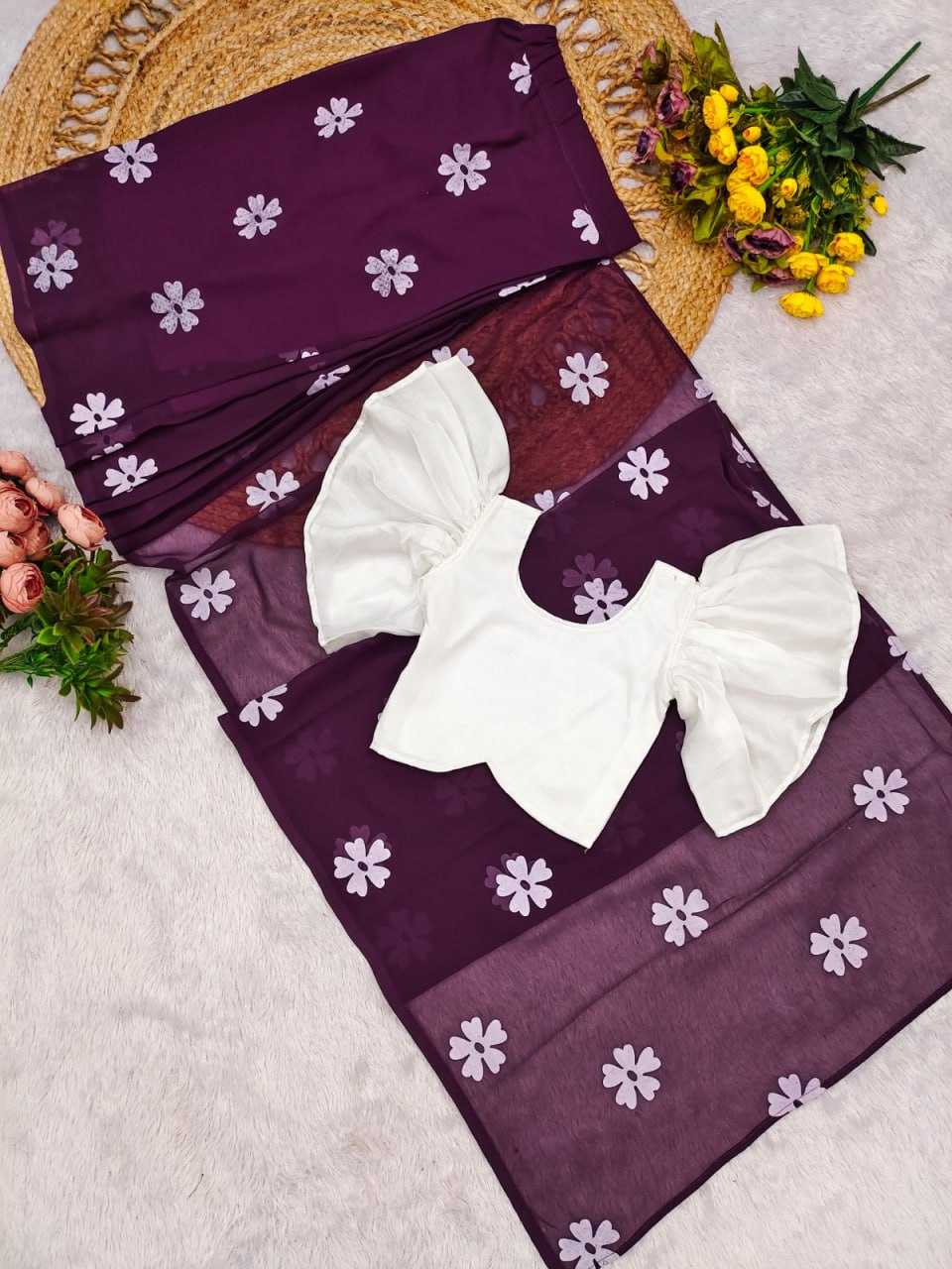 Ynf Chinon Silk KESH505 012 Kids Wear Wholesale Kids Saree Dress Kids Festive Wear Kids Wedding Outfits Manufacturer- Kapda Export