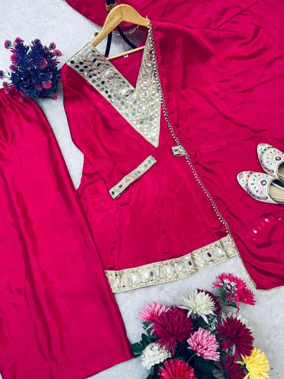 Ynf Chinon Silk RIN212 7091 Suits & Dresses Wholesale Palazzo Suit Party Wear Dresses Silk Dresses Manufacturer- Kapda Export