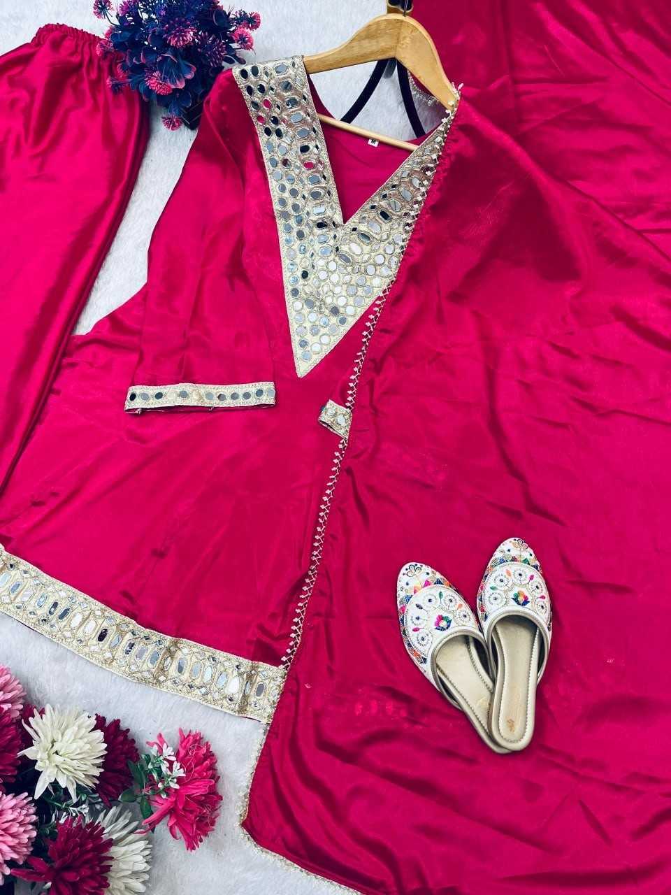 Ynf Chinon Silk RIN212 7091 Suits & Dresses Wholesale Palazzo Suit Party Wear Dresses Silk Dresses Manufacturer- Kapda Export