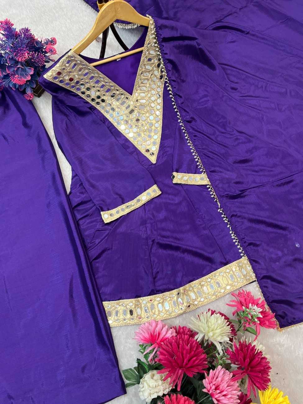 Ynf Chinon Silk RIN212 7091 Suits & Dresses Wholesale Palazzo Suit Party Wear Dresses Silk Dresses Manufacturer- Kapda Export