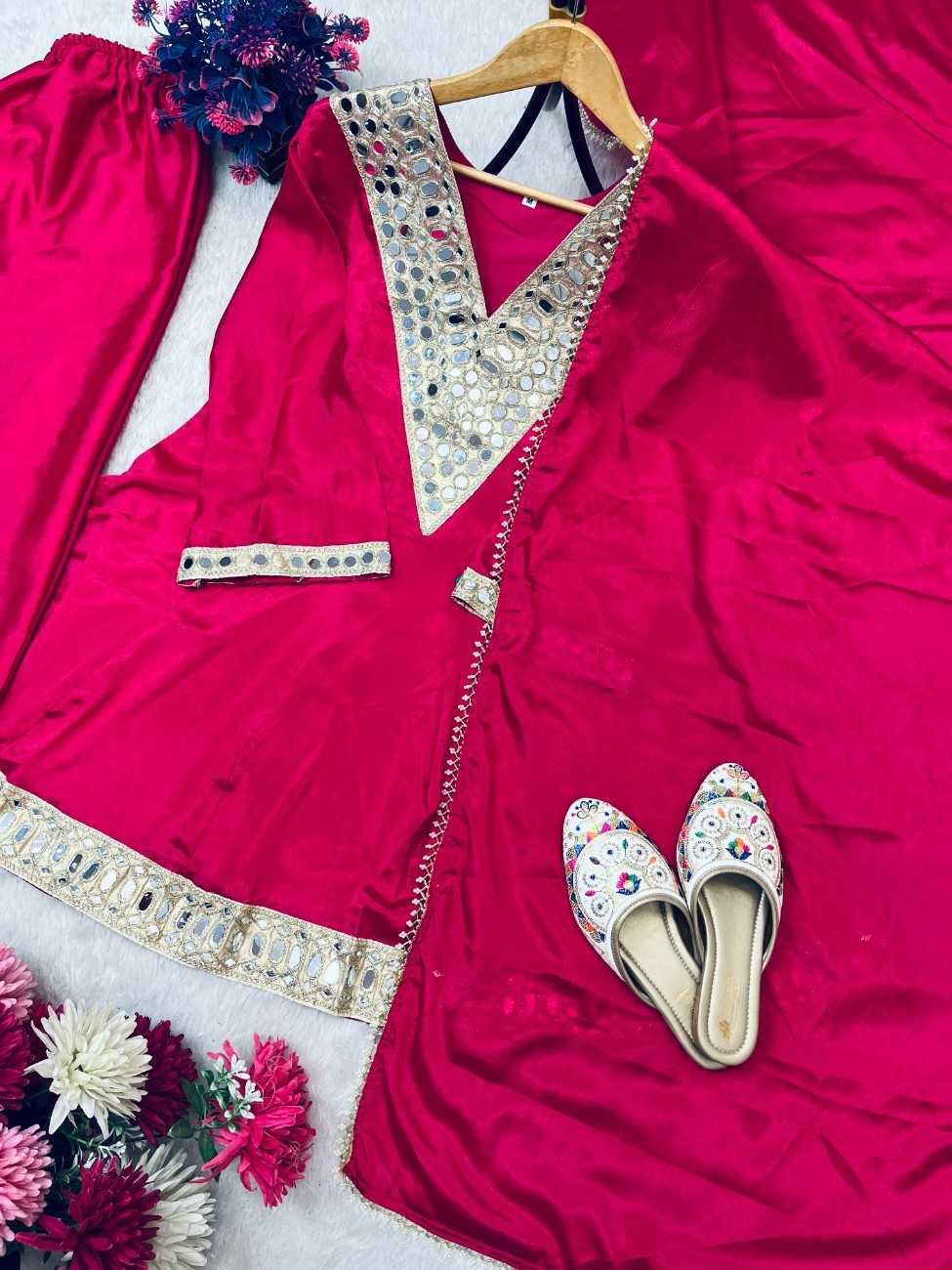 Ynf Chinon Silk RIN212 7091 Suits & Dresses Wholesale Palazzo Suit Party Wear Dresses Silk Dresses Manufacturer- Kapda Export