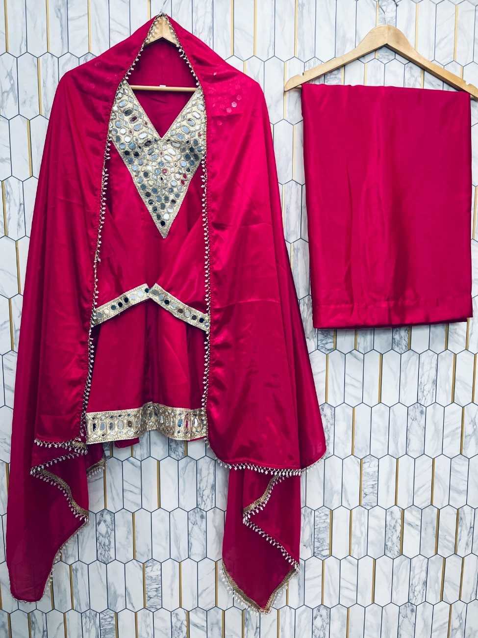 Ynf Chinon Silk RIN212 7091 Suits & Dresses Wholesale Palazzo Suit Party Wear Dresses Silk Dresses Manufacturer- Kapda Export