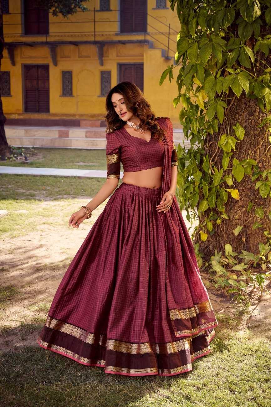 Ynf Cotton KESH134 1900 Lehengas Wholesale Wedding Lehenga Chaniya Choli Lightweight Lehenga Manufacturer- Kapda Export