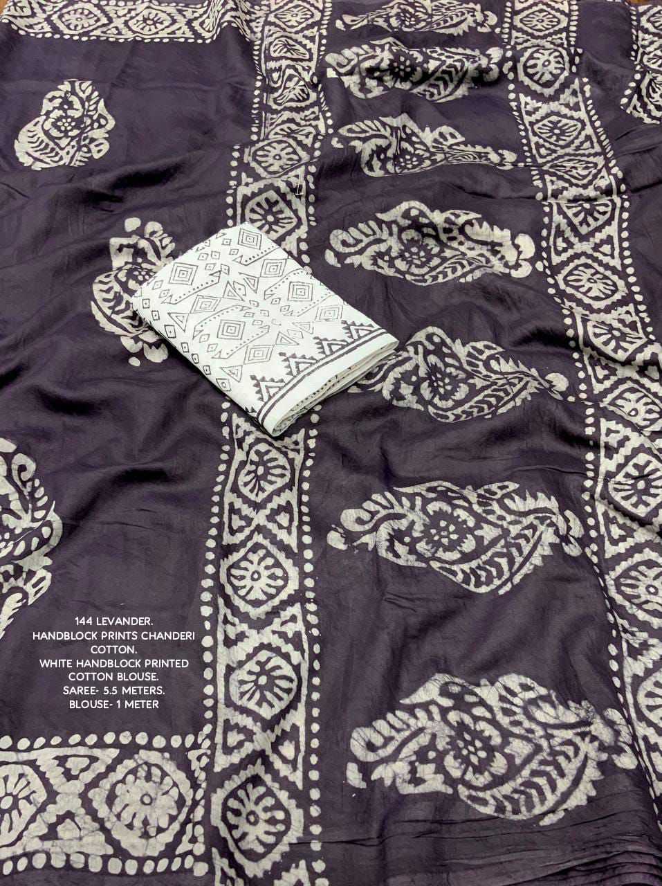 Ynf Cotton KESH433 144 Sarees Wholesale Chanderi Sarees Batik Sarees Block Print Sarees Manufacturer- Kapda Export