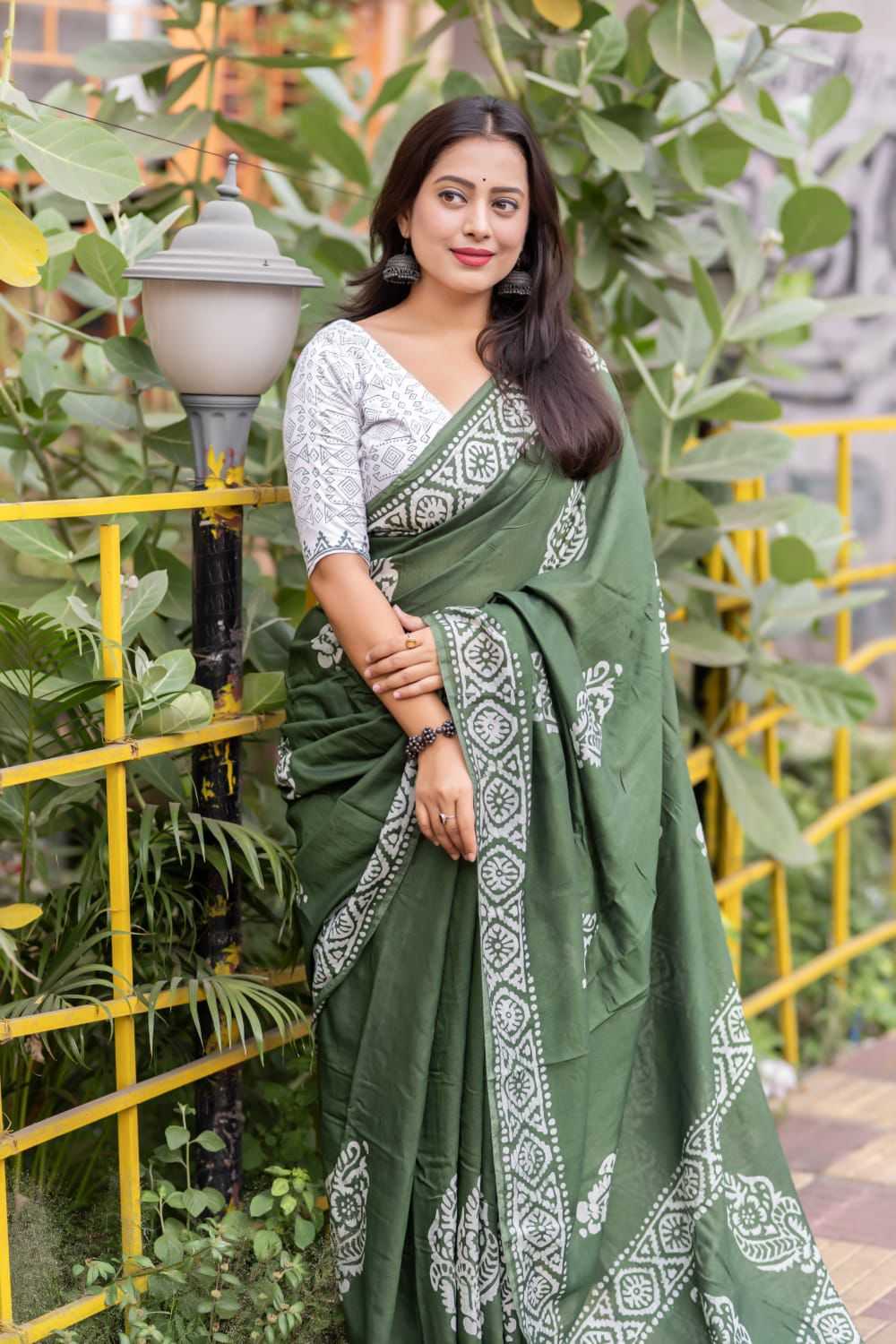 Ynf Cotton KESH433 144 Sarees Wholesale Chanderi Sarees Batik Sarees Block Print Sarees Manufacturer- Kapda Export