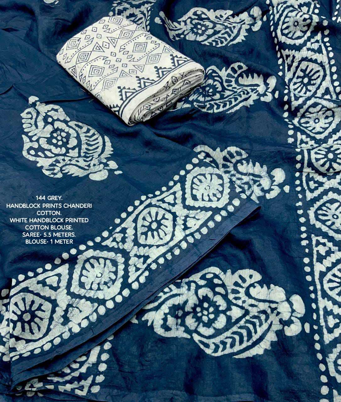 Ynf Cotton KESH433 144 Sarees Wholesale Chanderi Sarees Batik Sarees Block Print Sarees Manufacturer- Kapda Export