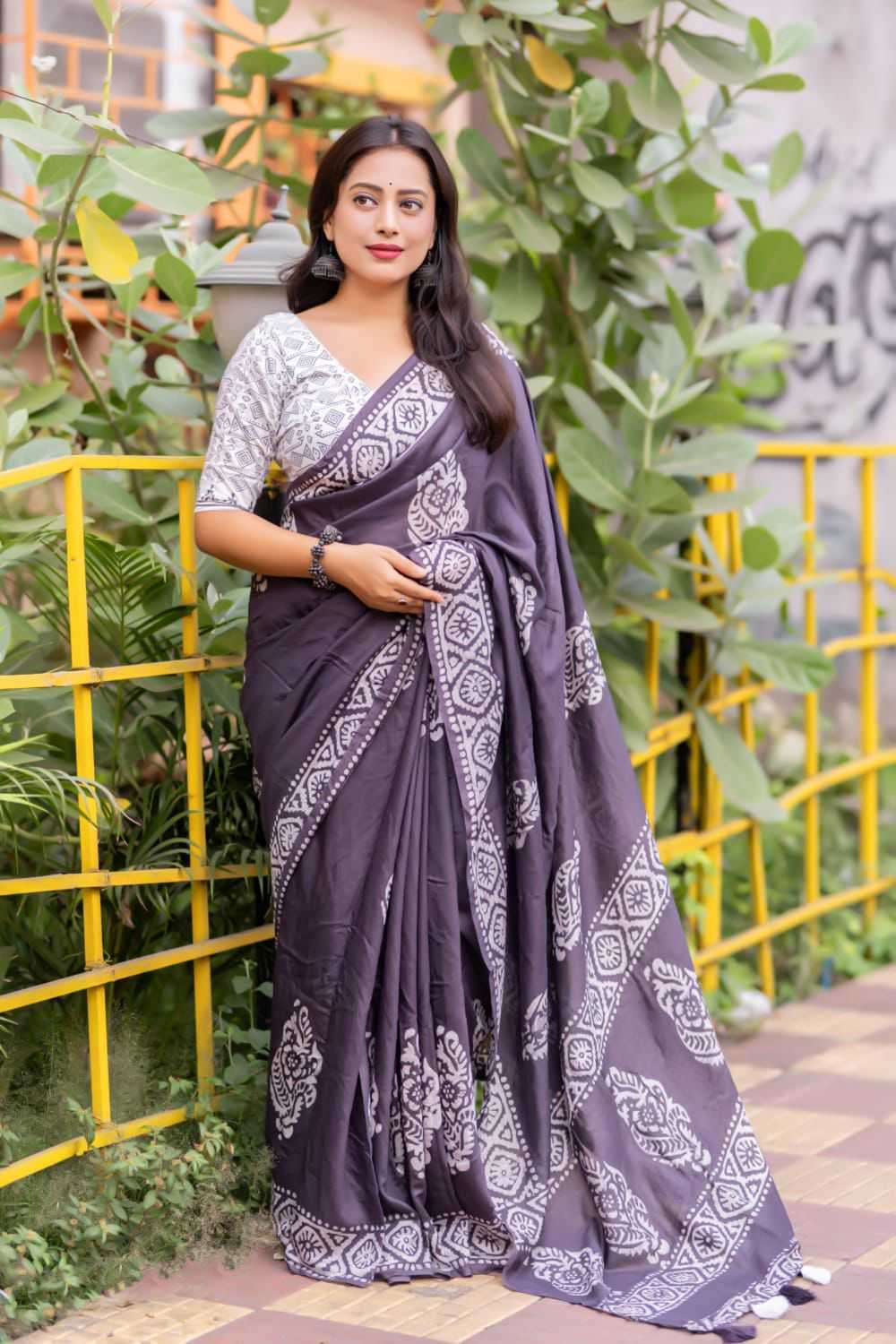 Ynf Cotton KESH433 144 Sarees Wholesale Chanderi Sarees Batik Sarees Block Print Sarees Manufacturer- Kapda Export