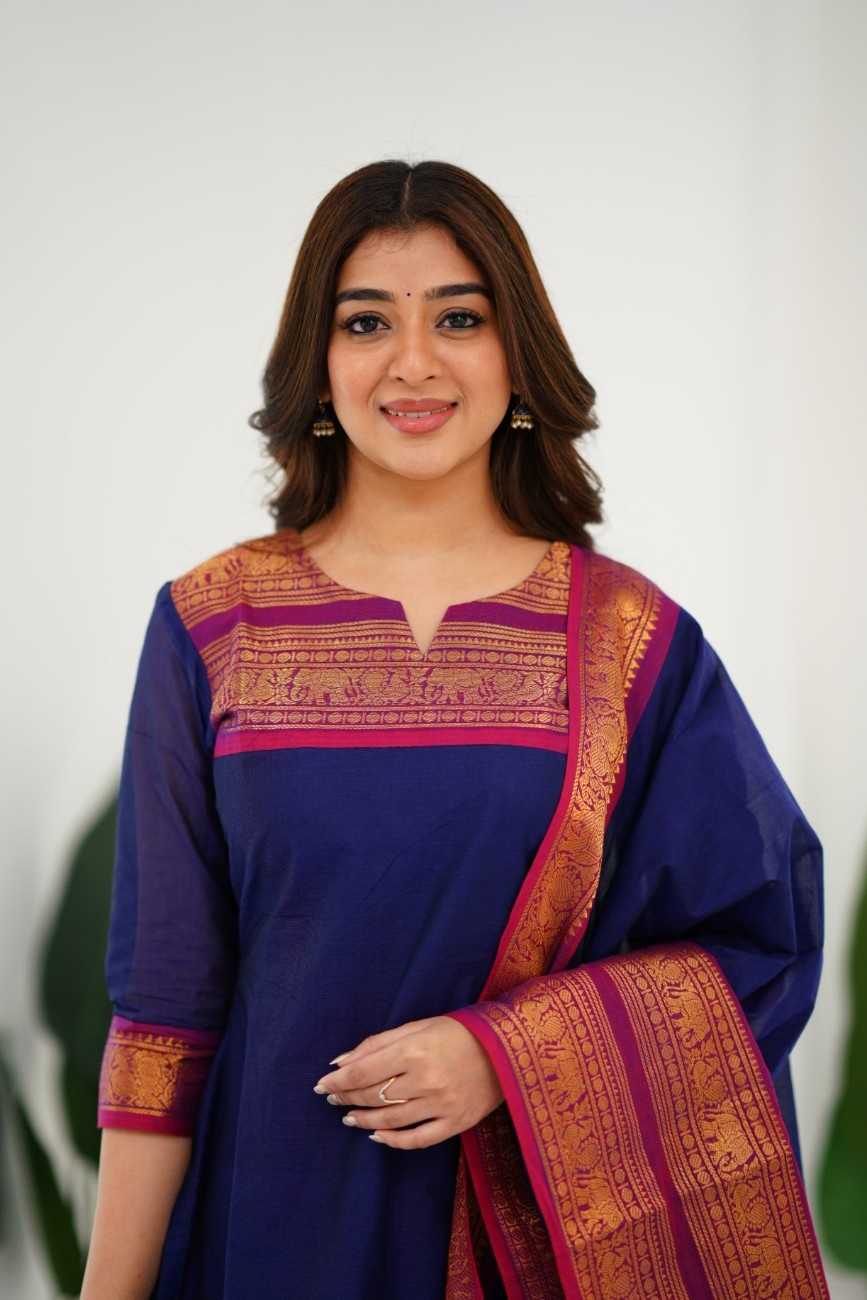 Ynf Cotton KESH545 Meera Suits & Dresses Wholesale Ladies Silk Suit Party wear suits Off-Shoulder Dresses Manufacturer- Kapda Export