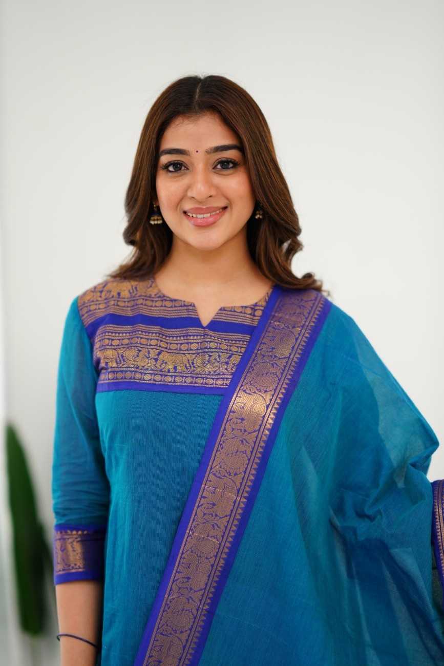 Ynf Cotton KESH545 Meera Suits & Dresses Wholesale Ladies Silk Suit Party wear suits Off-Shoulder Dresses Manufacturer- Kapda Export