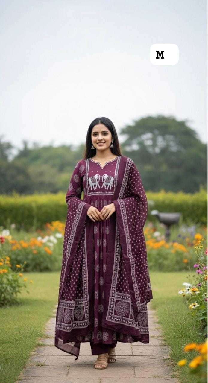 Ynf Cotton KESH594 ARHIKA Kurti Wholesale Anarkali Kurtis Embroidered Kurtis Printed Silk Kurti Manufacturer- Kapda Export