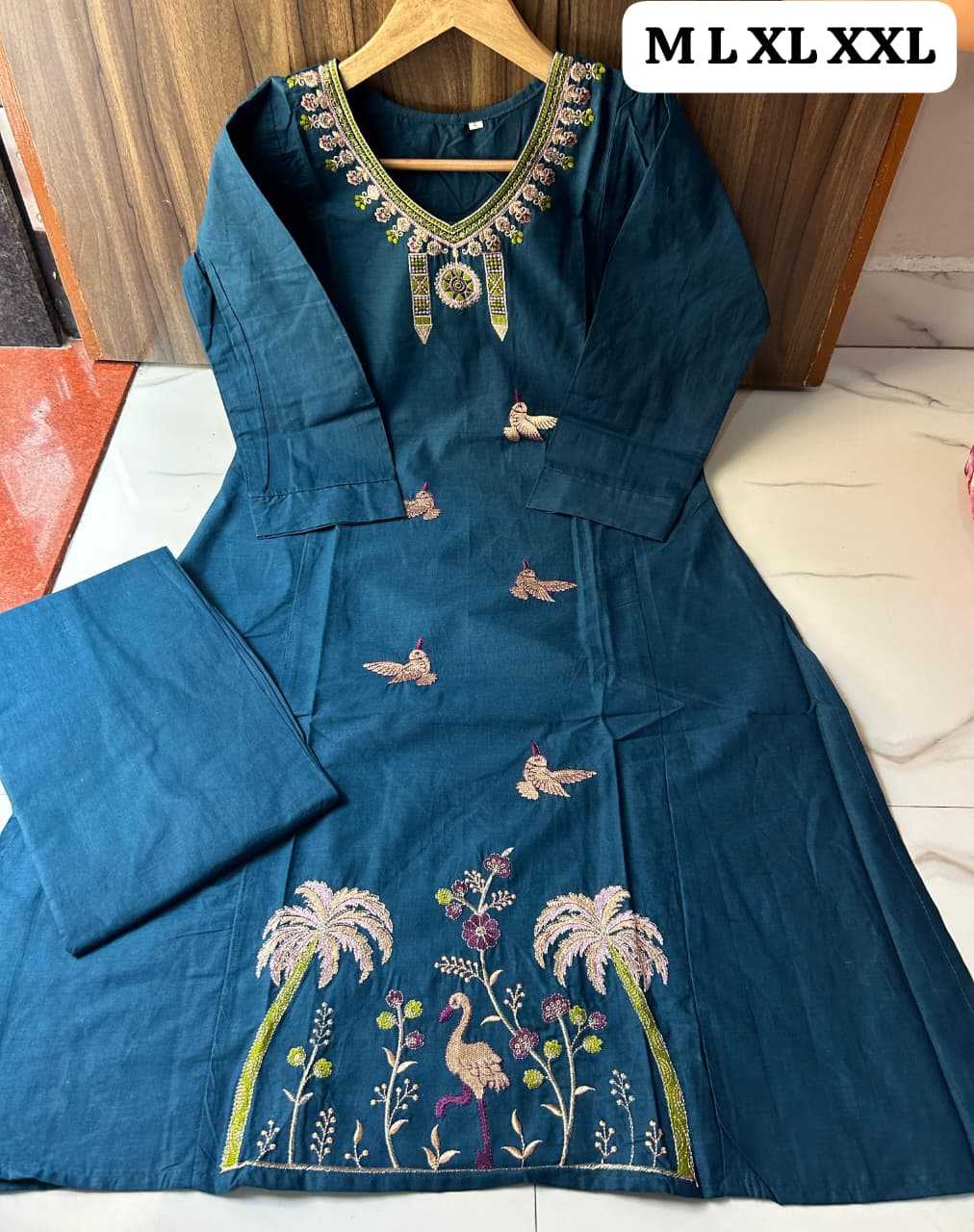 Ynf Cotton KESH594 KISAN Suits & Dresses Festive Collections Wholesale Embroidery Suits Party wear suits Straight Cut Suits Manufacturer- Kapda Export