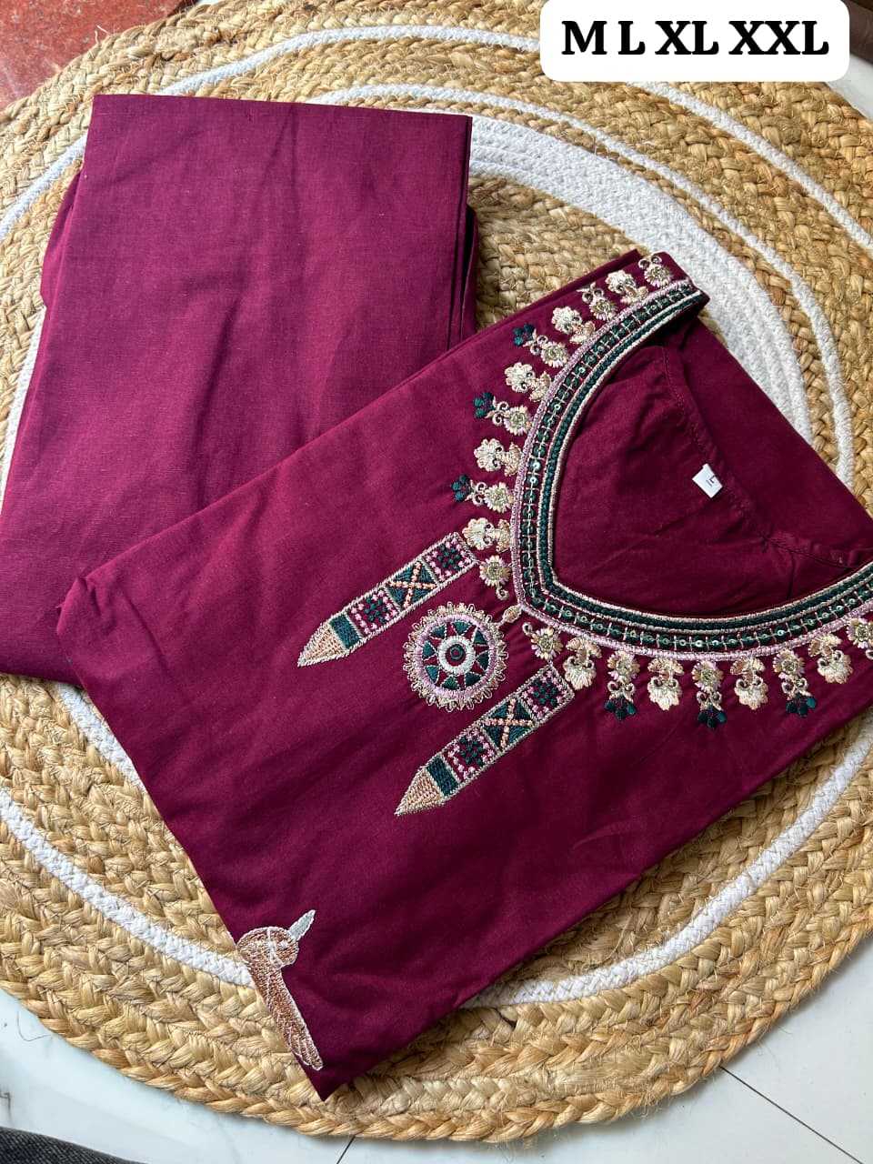 Ynf Cotton KESH594 KISAN Suits & Dresses Festive Collections Wholesale Embroidery Suits Party wear suits Straight Cut Suits Manufacturer- Kapda Export