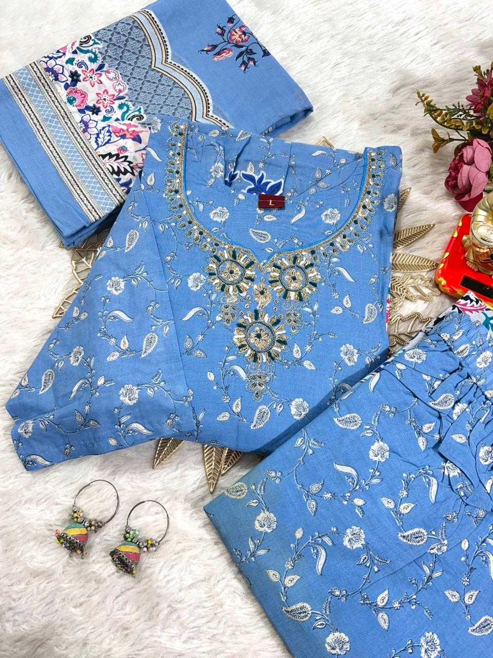 Ynf Cotton KESH594 SAHIL Kurti Wholesale Festive Kurtis Ethnic Kurtis Kurti Bottom With Dupatta Manufacturer- Kapda Export