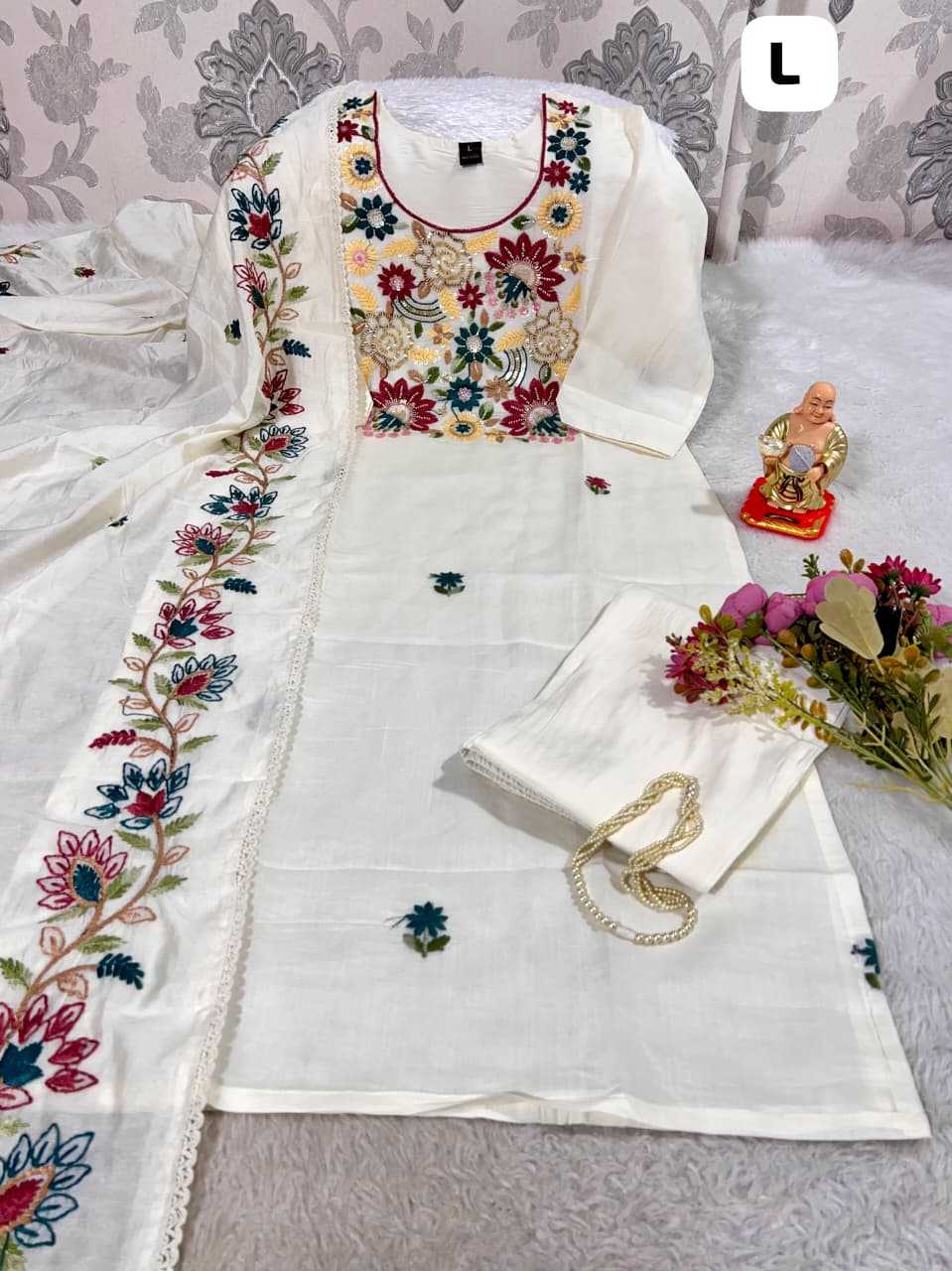 Ynf Cotton KESH594 SUJITA Suits & Dresses Festive Collections Wholesale Embroidery Suits Long Kurti Suits Eid Collections Manufacturer- Kapda Export