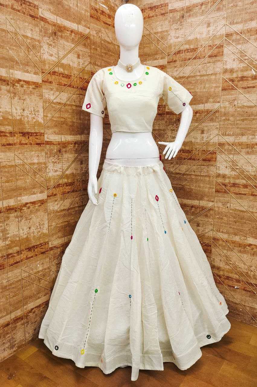 Ynf Cotton KESH628 RUDRA Lehengas Wholesale Designer Lehenga Fancy Lehenga Mirror Work Lehenga Manufacturer- Kapda Export