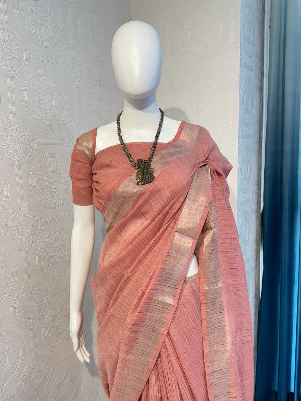 Ynf Cotton KESH634 tradz Sarees Wholesale Fancy Sarees Cotton Linen Sarees Ladies Sarees Manufacturer- Kapda Export