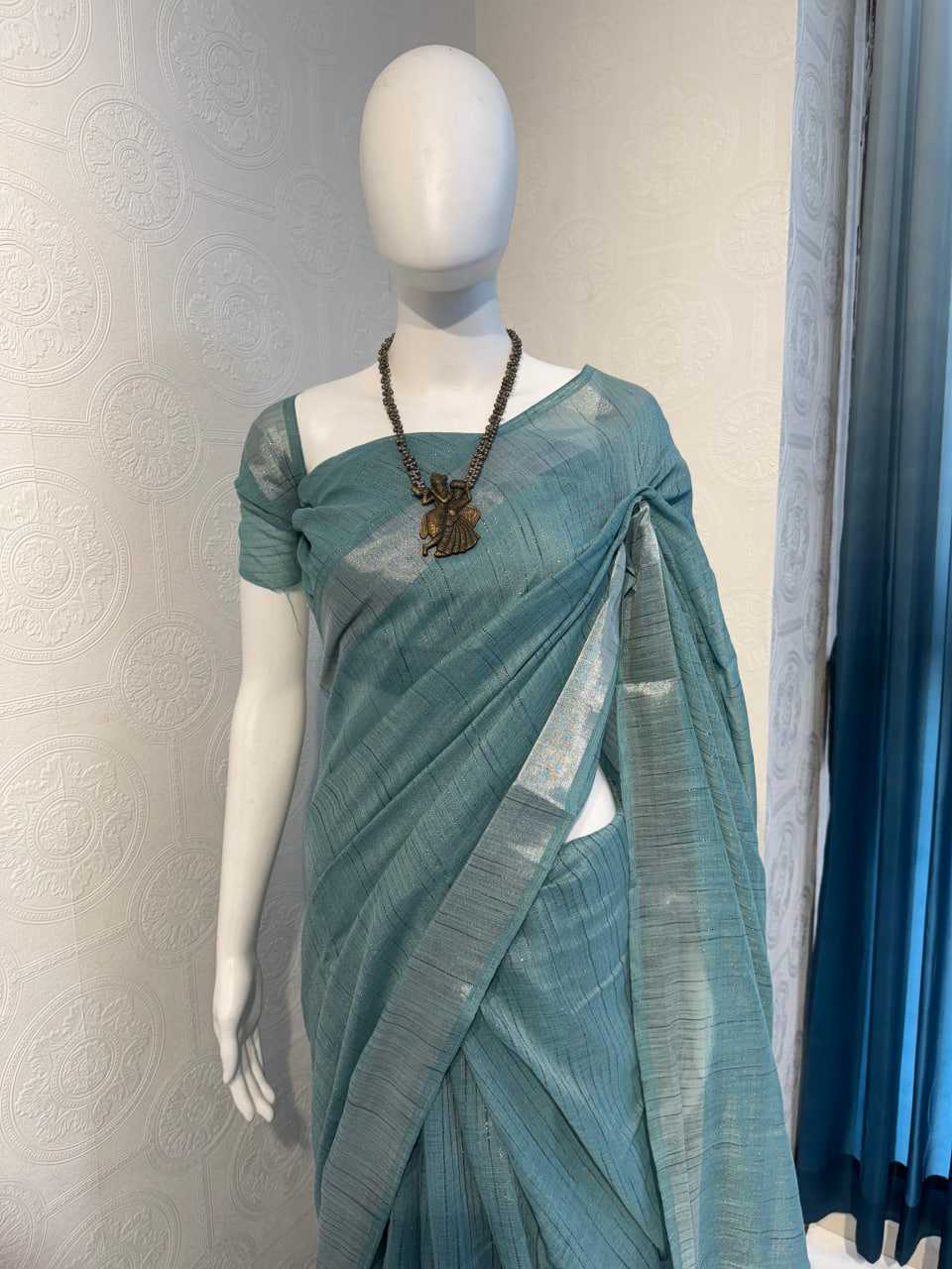 Ynf Cotton KESH634 tradz Sarees Wholesale Fancy Sarees Cotton Linen Sarees Ladies Sarees Manufacturer- Kapda Export