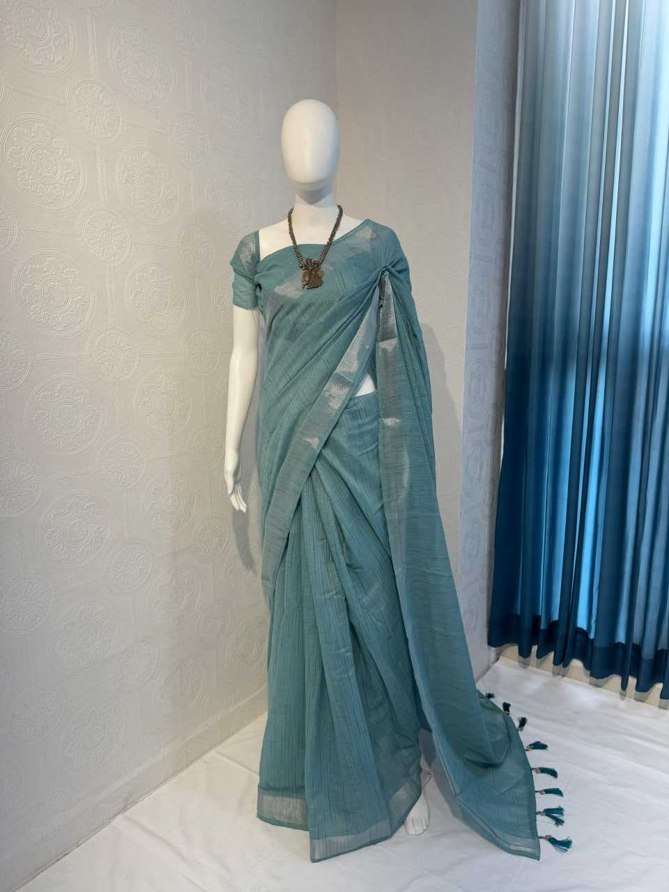 Ynf Cotton KESH634 tradz Sarees Wholesale Fancy Sarees Cotton Linen Sarees Ladies Sarees Manufacturer- Kapda Export