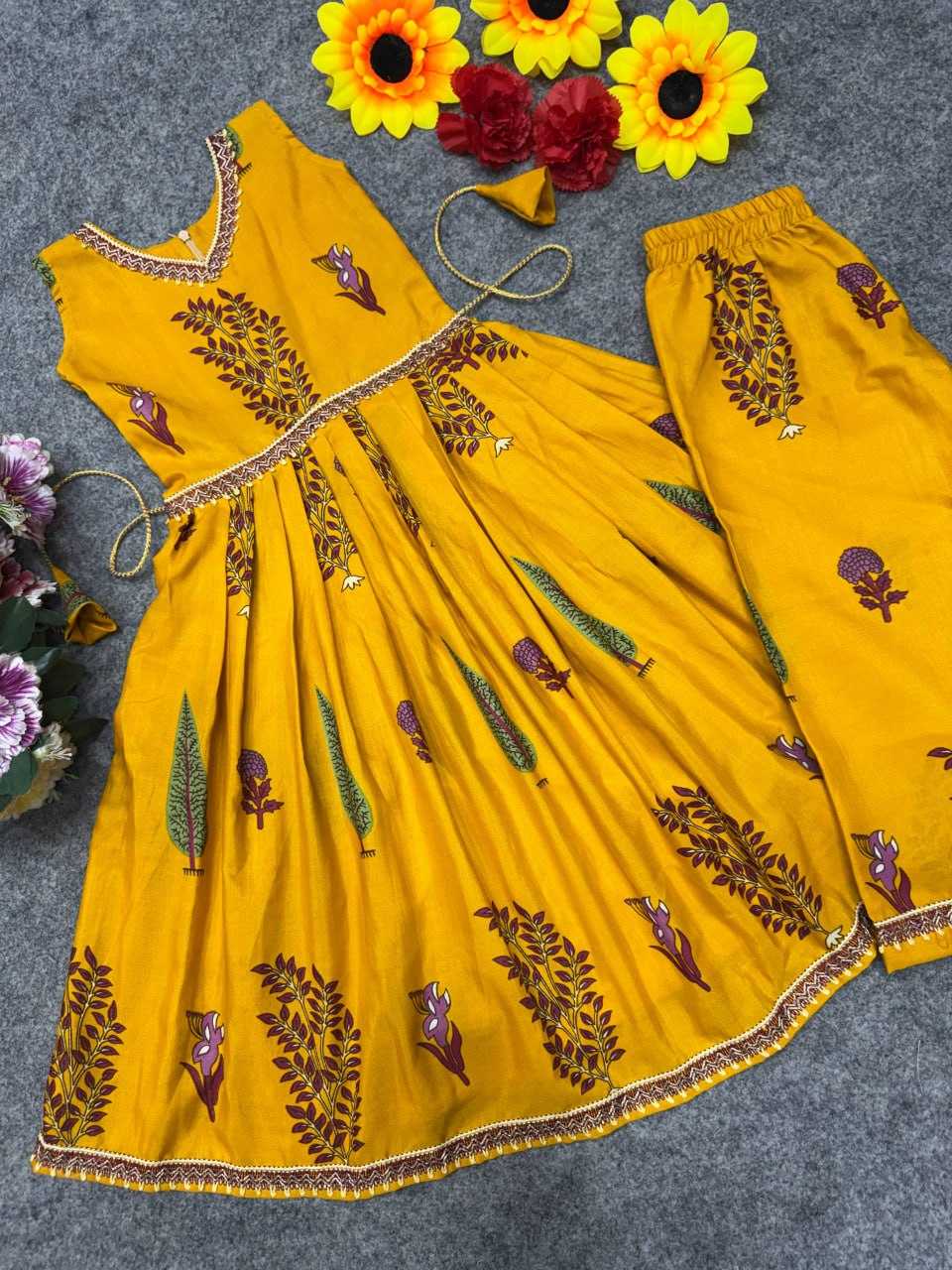 Ynf Cotton KESH642 017 Kids Wear Festive Collections Wholesale Girls Cotton Frocks Kids Festive Wear Kids Party Wear Ethnic Manufacturer- Kapda Export