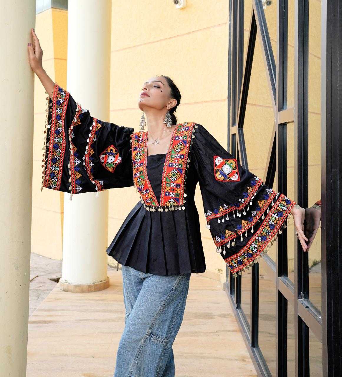 Ynf Cotton KESH643 41 Suits & Dresses Festive Collections Wholesale Embroidered Dresses Cotton Dresses Navratri Dresses Manufacturer- Kapda Export