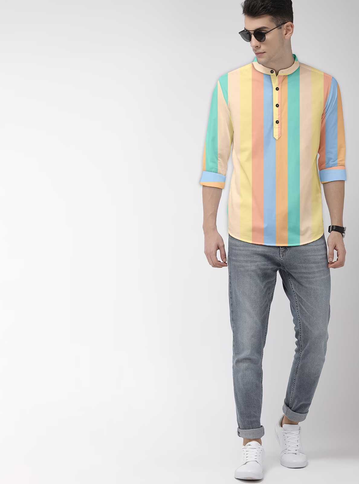 Ynf Cotton KESH662 ST116 Mens Wear Wholesale Mens Shirt Mens Printed Shirts Designer Ethnic Set Manufacturer- Kapda Export