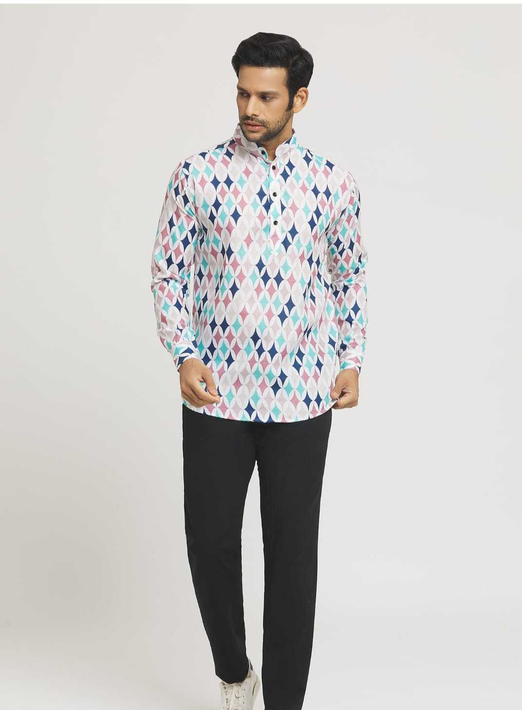 Ynf Cotton KESH662 ST85 Mens Wear Wholesale Mens Suits Casual Wear Mens Printed Shirts Manufacturer- Kapda Export