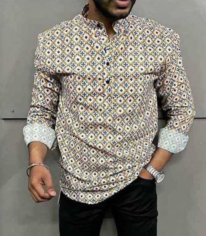 Ynf Cotton KESH662 ST90 Mens Wear Wholesale Mens Shirt Mens Printed Shirts Designer Ethnic Set Manufacturer- Kapda Export