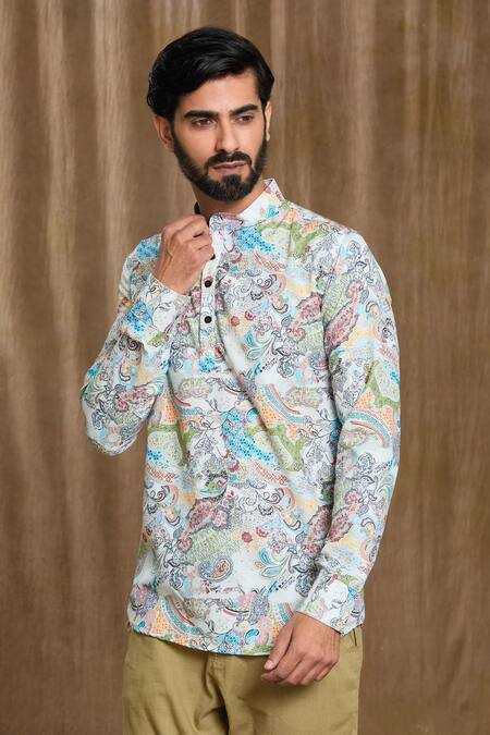Ynf Cotton KESH662 ST93 Mens Wear Wholesale Mens Suits Casual Wear Mens Printed Shirts Manufacturer- Kapda Export