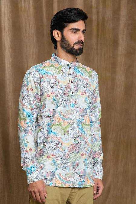 Ynf Cotton KESH662 ST93 Mens Wear Wholesale Mens Suits Casual Wear Mens Printed Shirts Manufacturer- Kapda Export