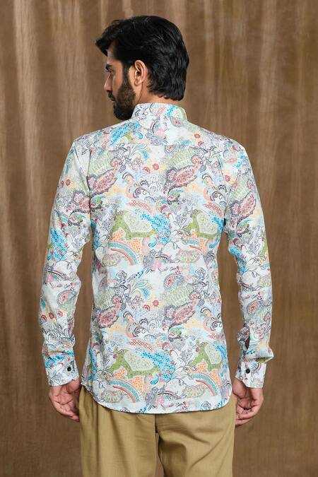 Ynf Cotton KESH662 ST93 Mens Wear Wholesale Mens Suits Casual Wear Mens Printed Shirts Manufacturer- Kapda Export