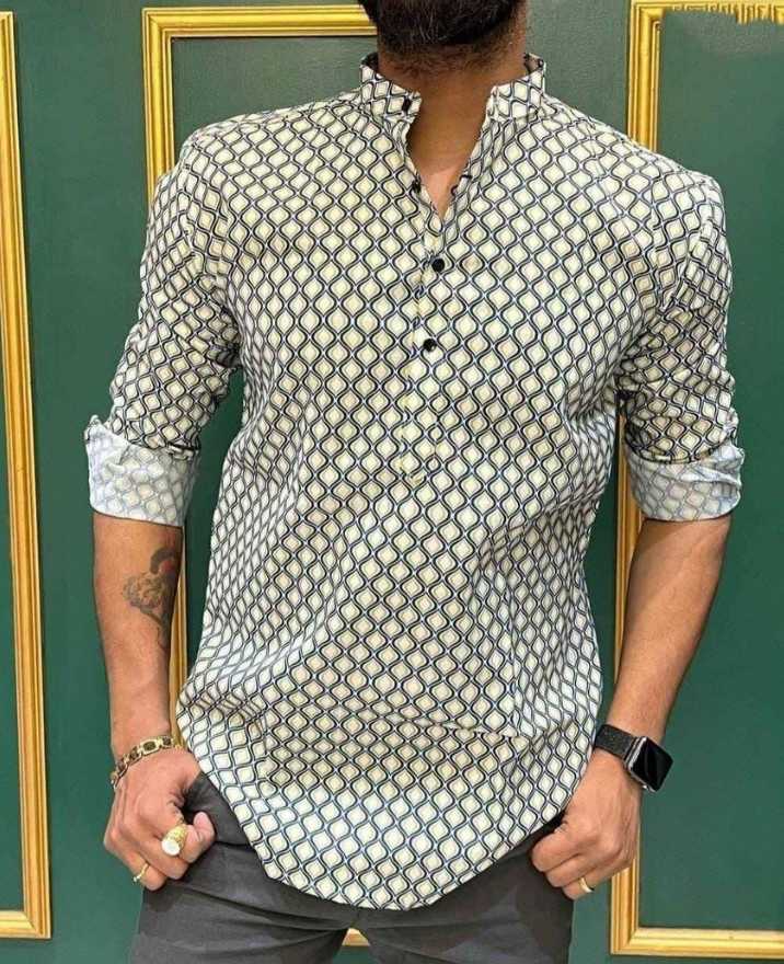 Ynf Cotton KESH662 ST94 Mens Wear Wholesale Mens Suits Casual Wear Mens Printed Shirts Manufacturer- Kapda Export