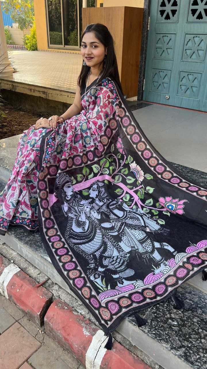 Ynf Cotton RIN207 2286 Sarees Wholesale Printed Sarees Cotton Linen Sarees Ladies Sarees Manufacturer- Kapda Export