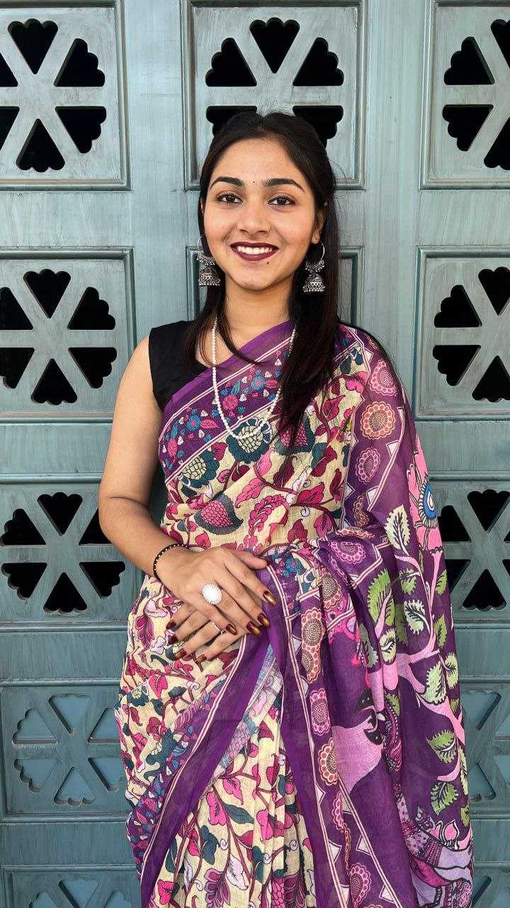 Ynf Cotton RIN207 2286 Sarees Wholesale Printed Sarees Cotton Linen Sarees Ladies Sarees Manufacturer- Kapda Export