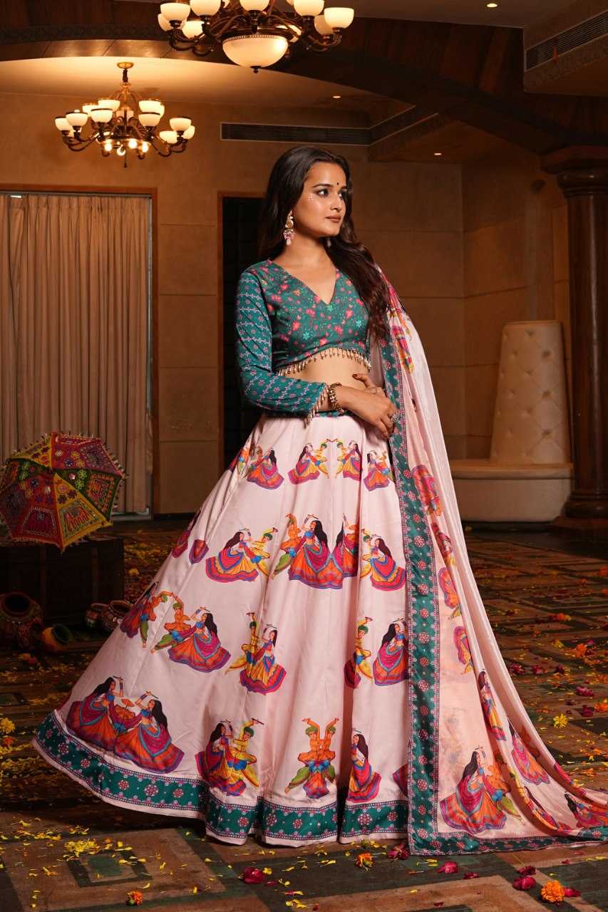 Ynf Crepe KESH643 33 Lehengas Wholesale Fancy Lehenga Designer Lehenga Choli Peach Lehenga Manufacturer- Kapda Export
