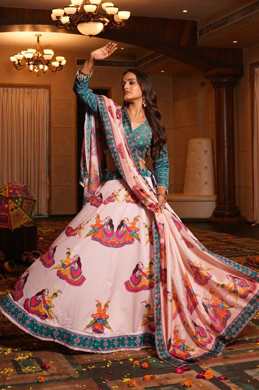 Ynf Crepe KESH643 33 Lehengas Wholesale Fancy Lehenga Designer Lehenga Choli Peach Lehenga Manufacturer- Kapda Export