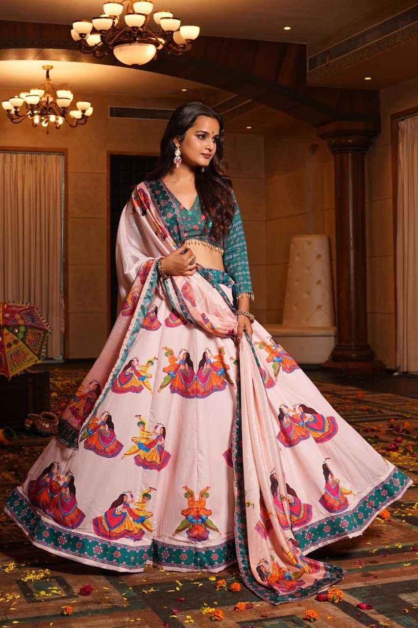 Ynf Crepe KESH643 33 Lehengas Wholesale Fancy Lehenga Designer Lehenga Choli Peach Lehenga Manufacturer- Kapda Export