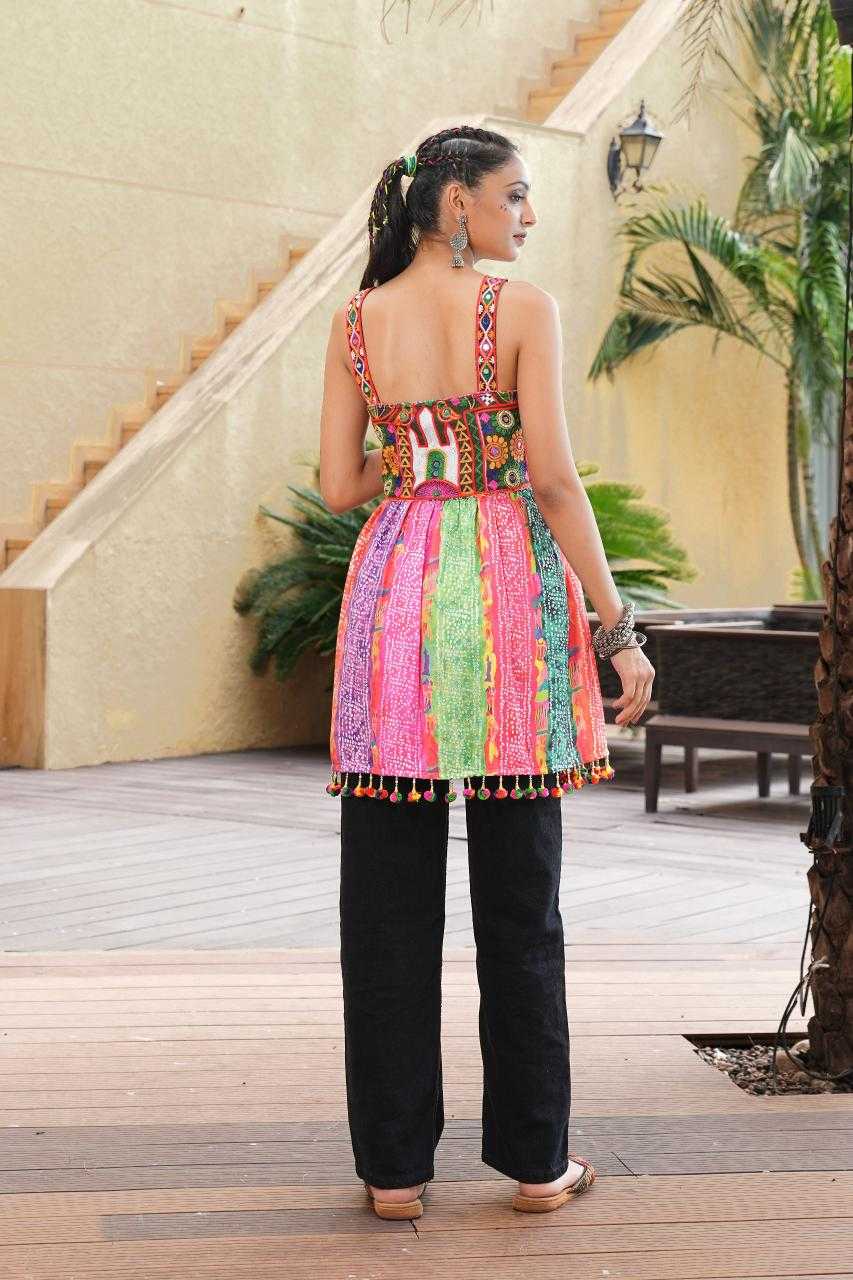 Ynf Crepe KESH643 42 Suits & Dresses Festive Collections Wholesale Designer dresses Embroidered Dresses Navratri Dresses Manufacturer- Kapda Export