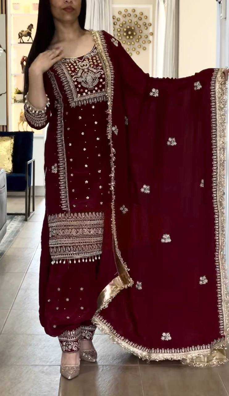 Ynf Crepe Silk KESH528 493 Suits & Dresses Festive Collections Wholesale Embroidery Suits Patiala Suits Eid Collections Manufacturer- Kapda Export